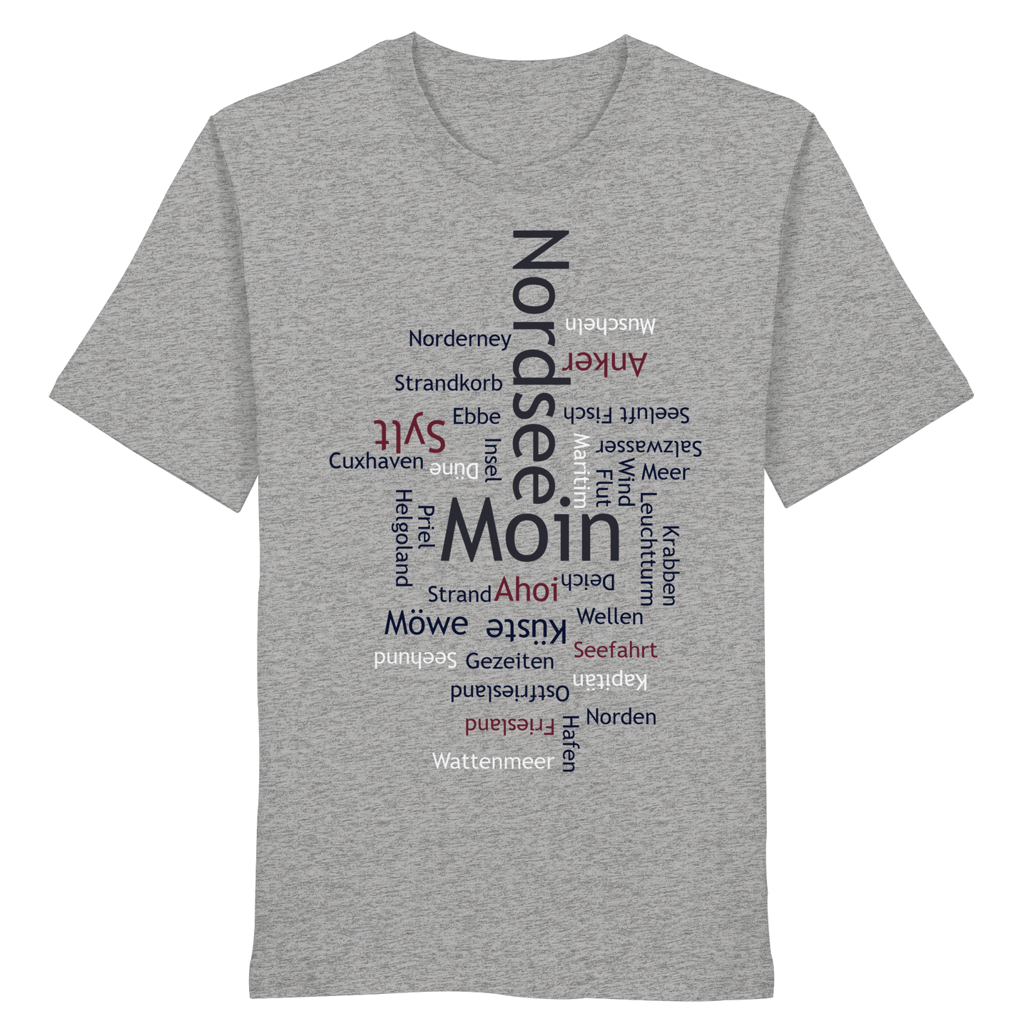 Nordsee Wortwolke | Meeresbrise spüren | Unisex Shirt Premium