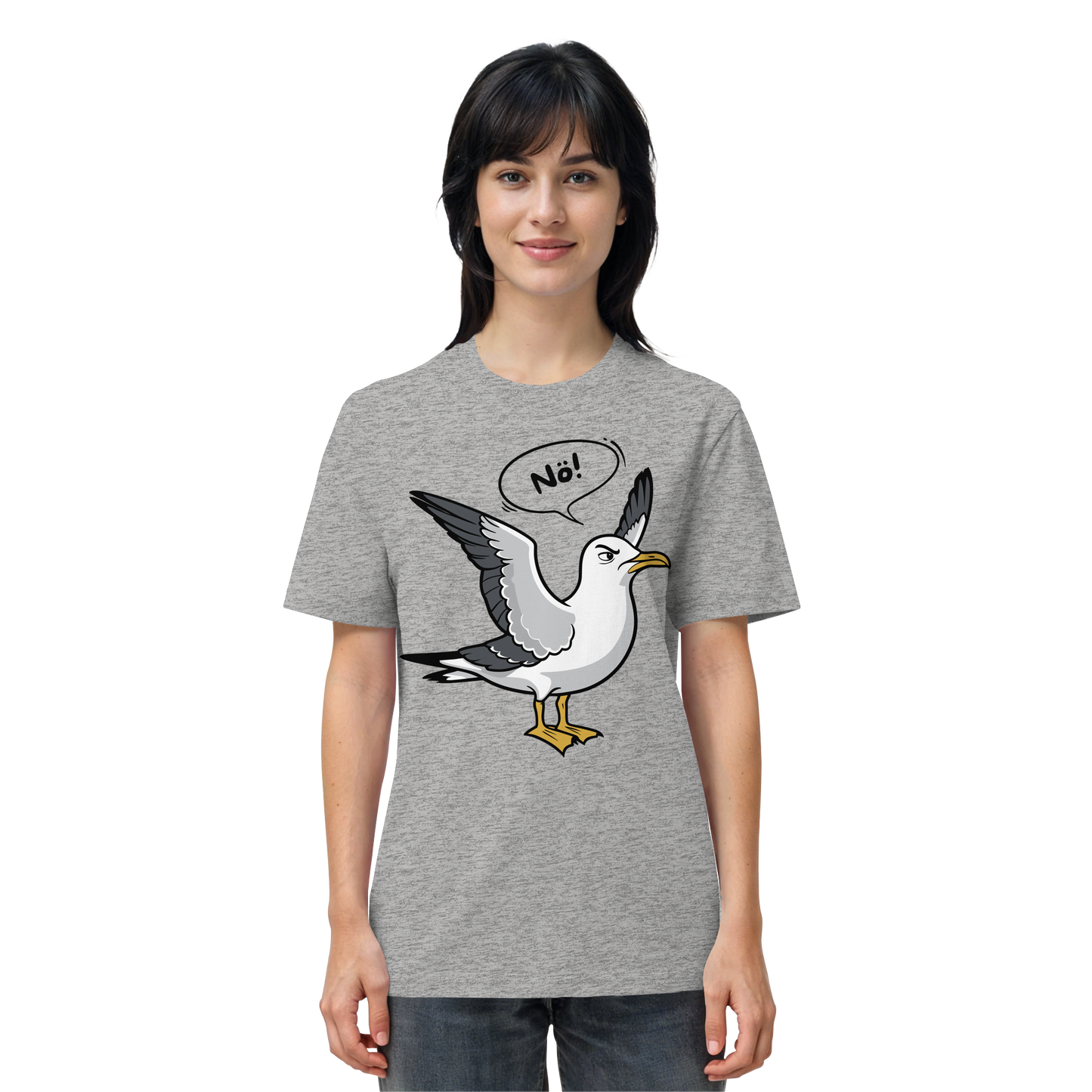 Möwe sagt Nö! | Küstenhumor | Unisex Shirt Premium