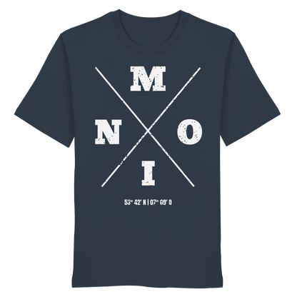 Moin Koordinaten | Heimat im Herzen | Unisex Shirt Premium