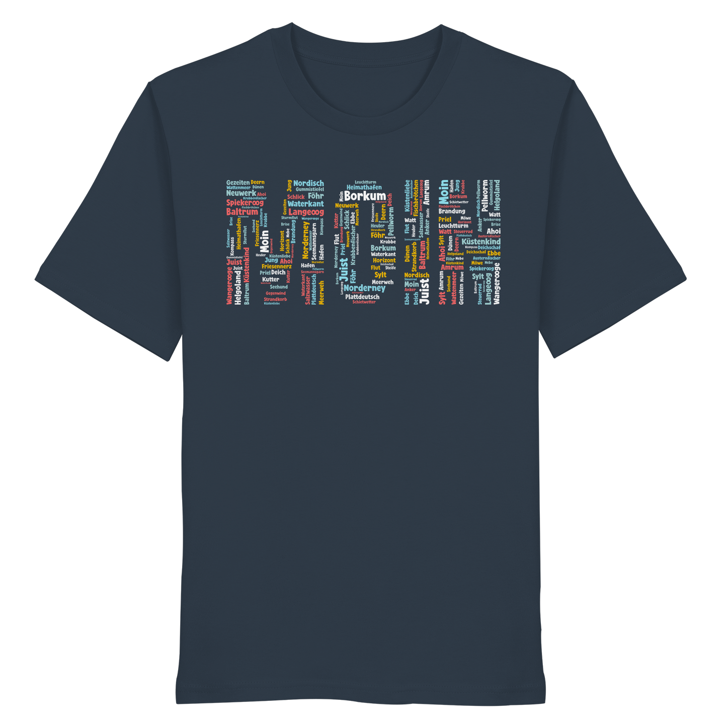 Moin Wortwolke | 100% Bio-Baumwolle | Unisex Shirt Premium