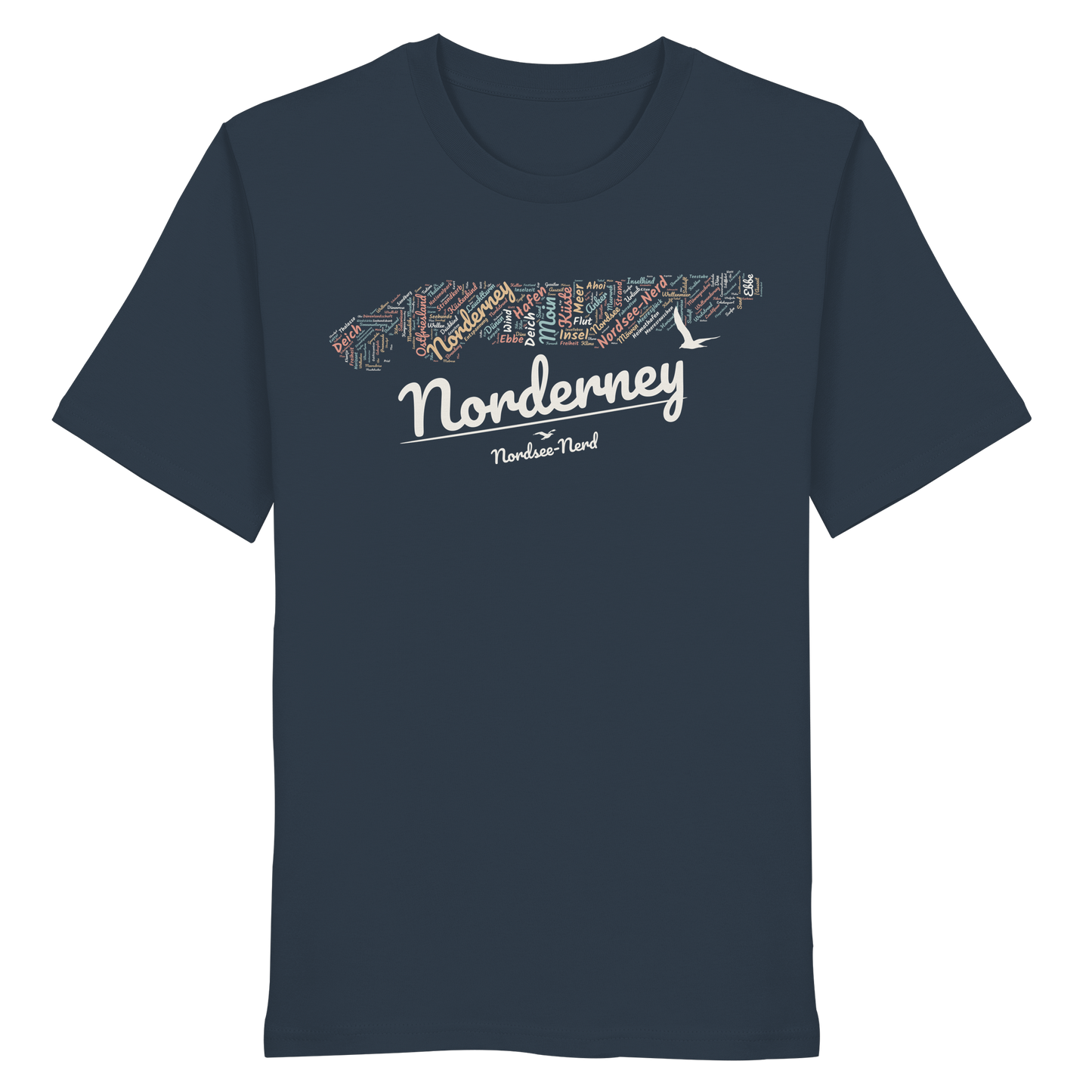 Norderney Wortwolke | 100% Bio-Baumwolle | Unisex Shirt Premium