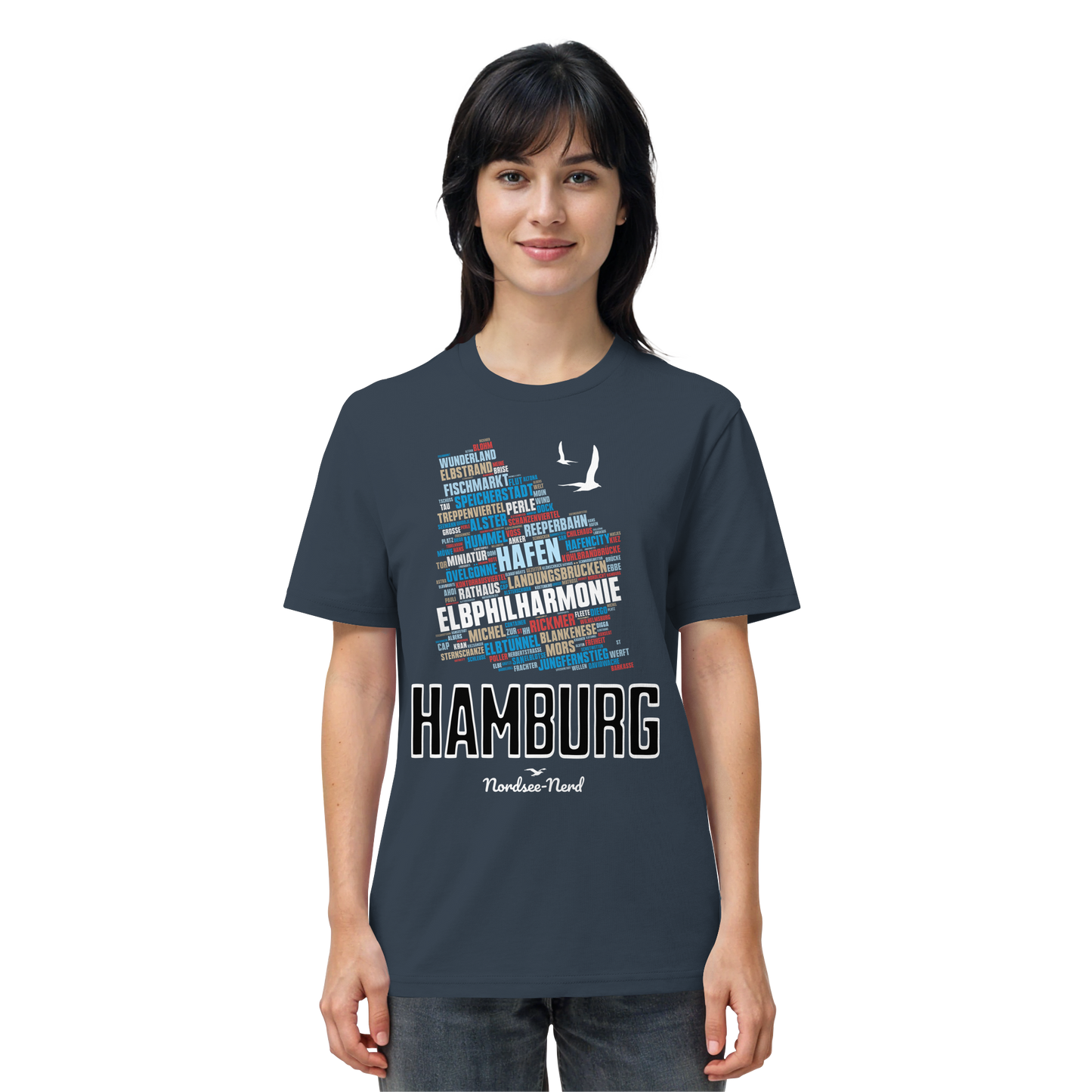 Hamburg  | Wortwolke | Unisex Shirt Premium