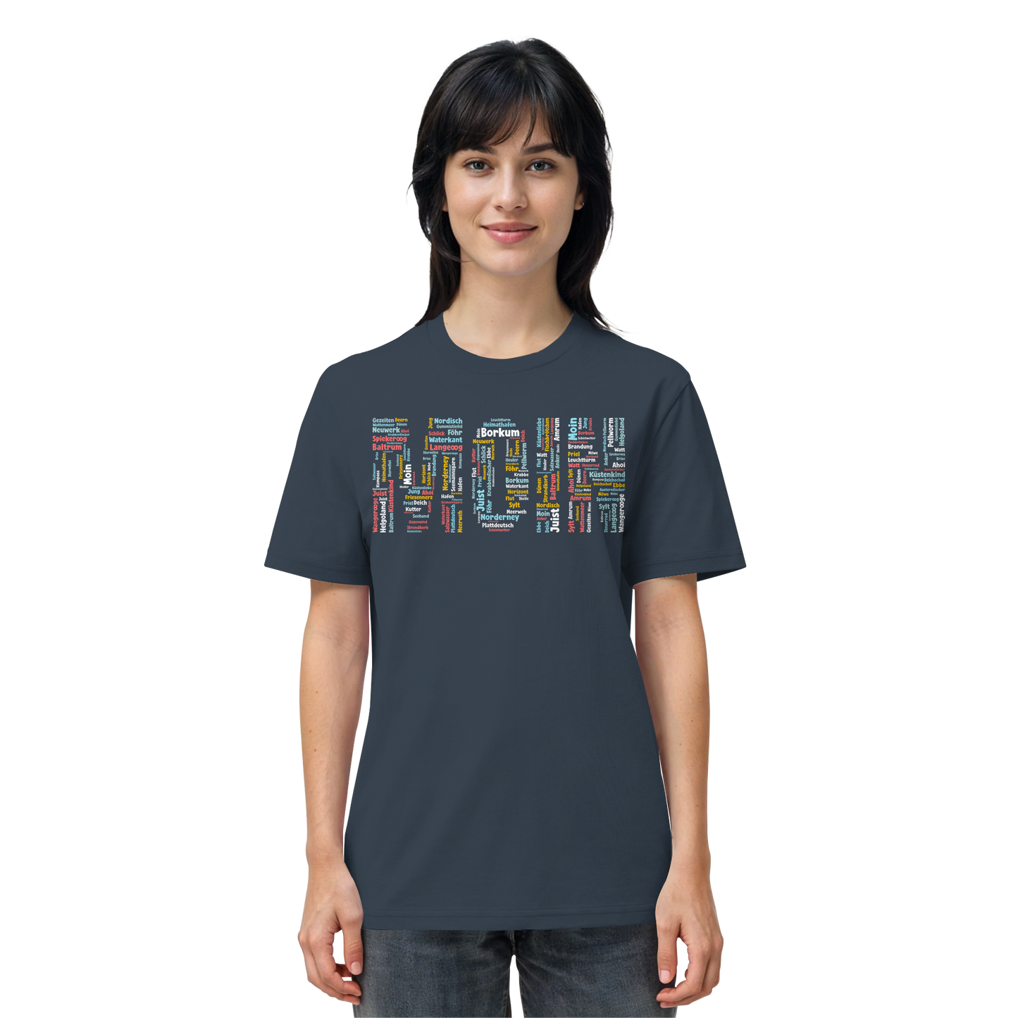 Moin Wortwolke | 100% Bio-Baumwolle | Unisex Shirt Premium