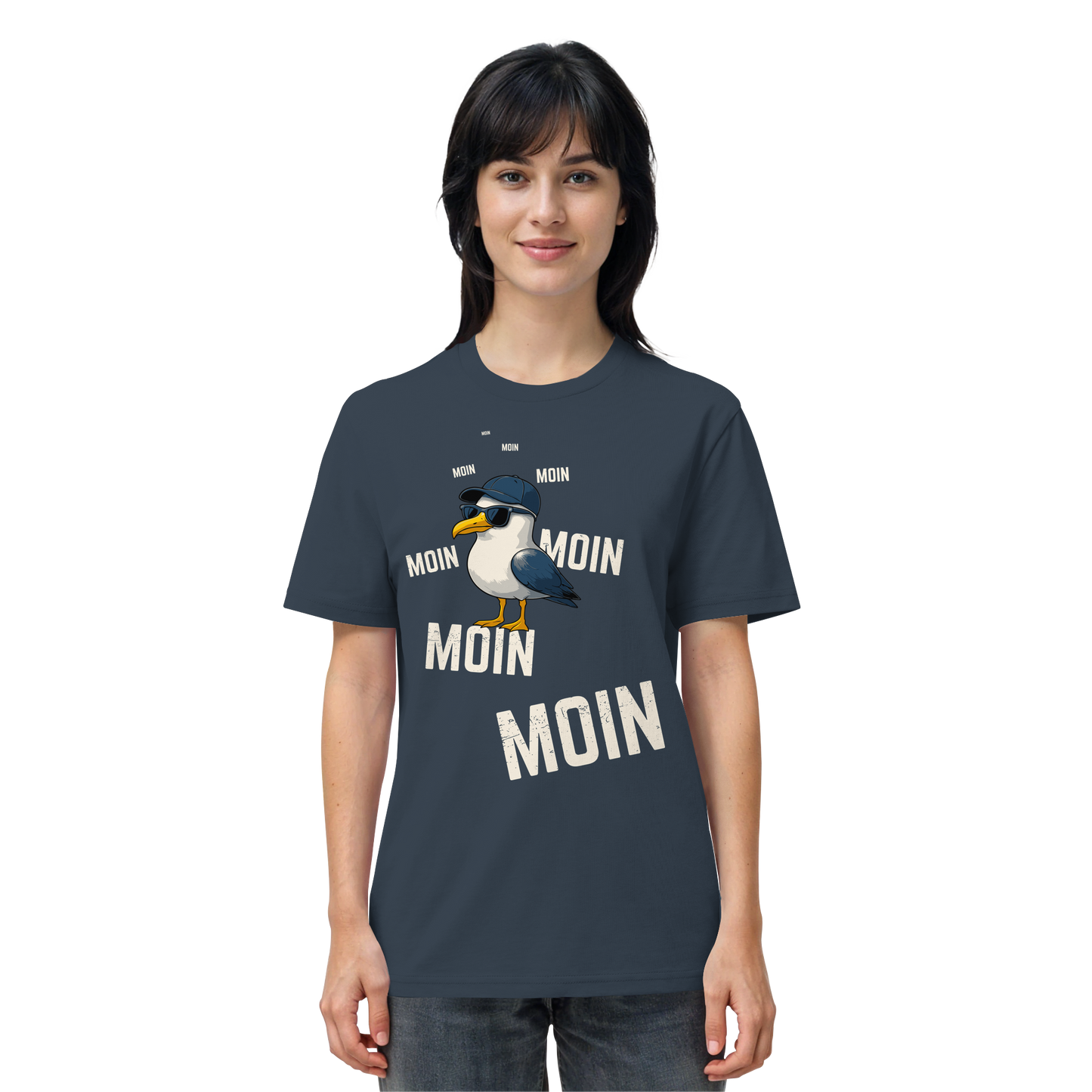 Moin Möwe | Maritimes Lebensgefühl | Unisex Shirt Premium