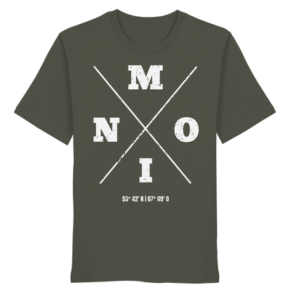 Moin Koordinaten | Heimat im Herzen | Unisex Shirt Premium