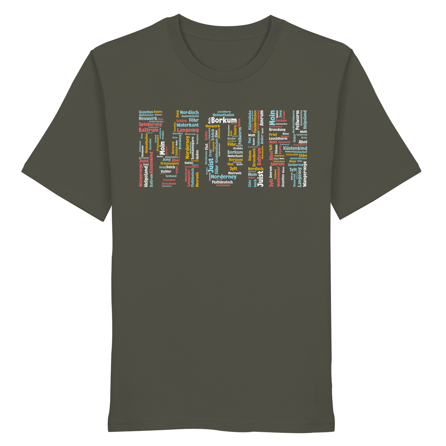 Moin Wortwolke | 100% Bio-Baumwolle | Unisex Shirt Premium