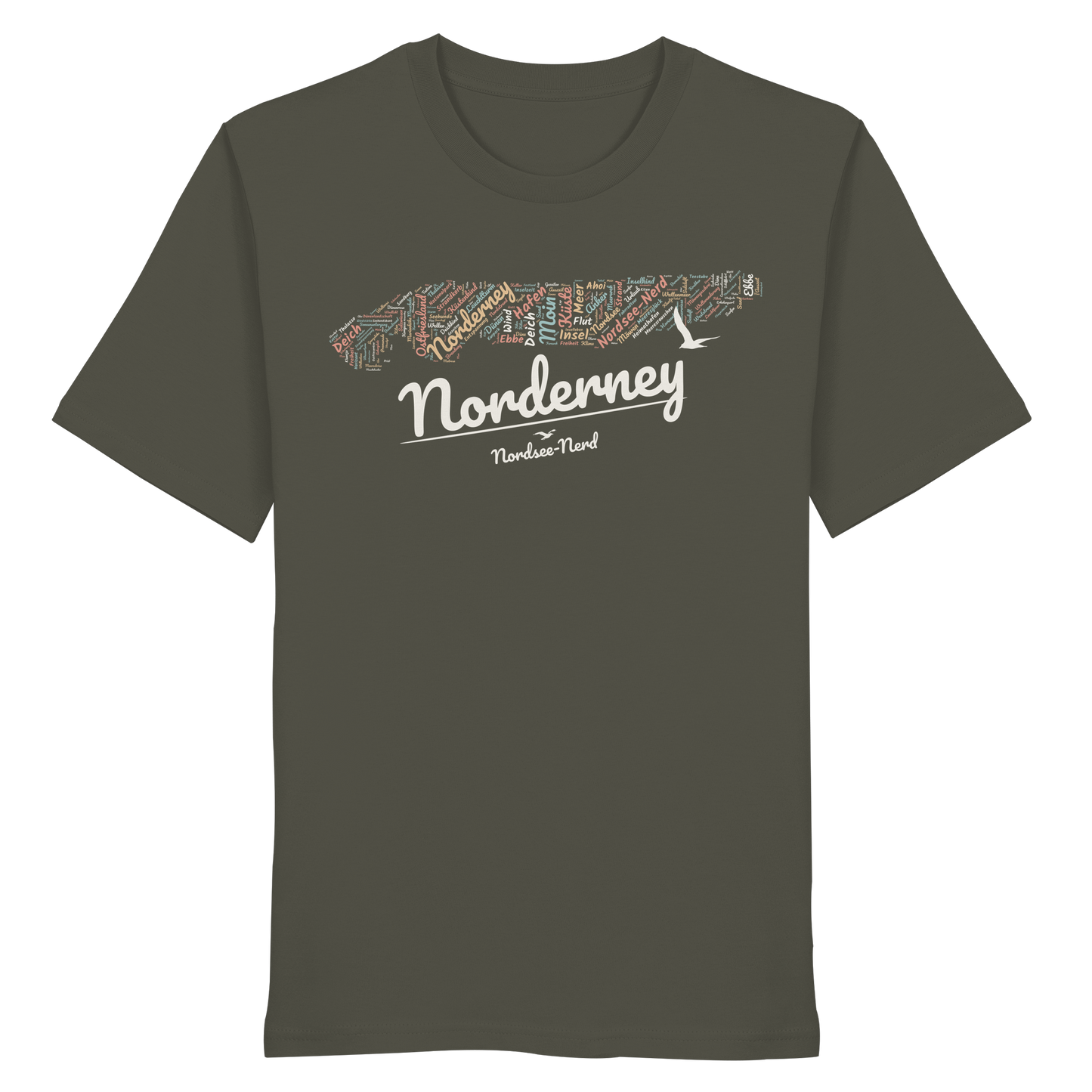Norderney Wortwolke | 100% Bio-Baumwolle | Unisex Shirt Premium