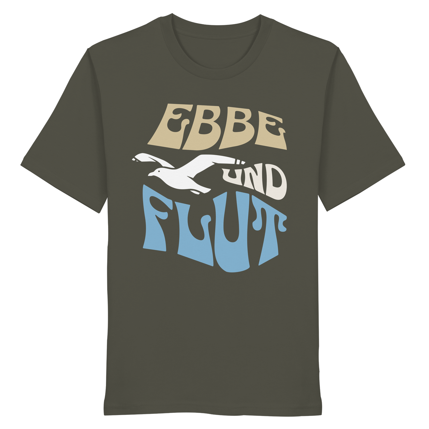 Ebbe & Flut Möwe | Unbeschwertheit genießen | Unisex Shirt Premium