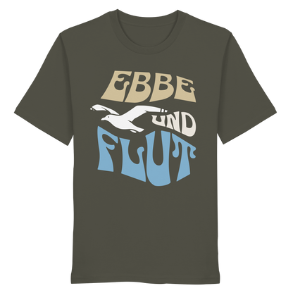 Ebbe & Flut Möwe | Unbeschwertheit genießen | Unisex Shirt Premium