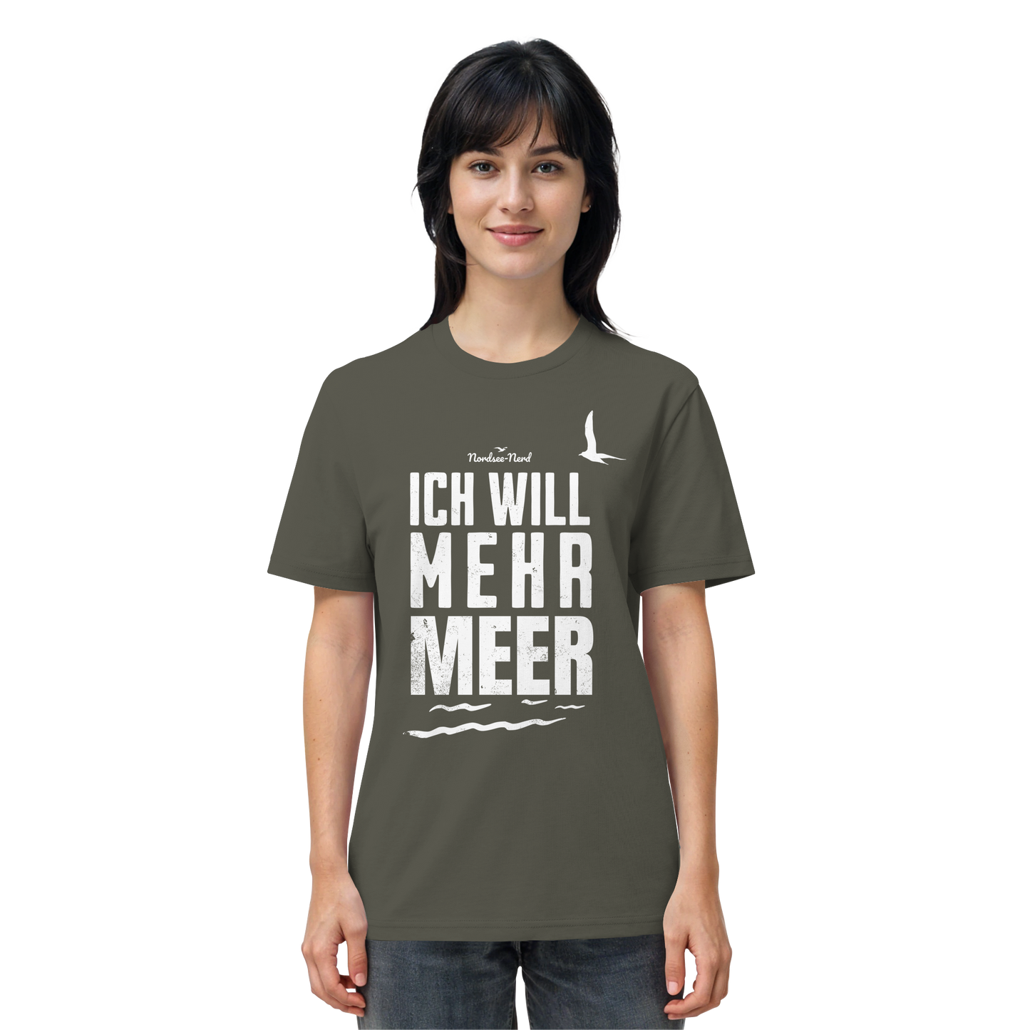 Ich will mehr Meer | Küstenhumor | Unisex Shirt Premium