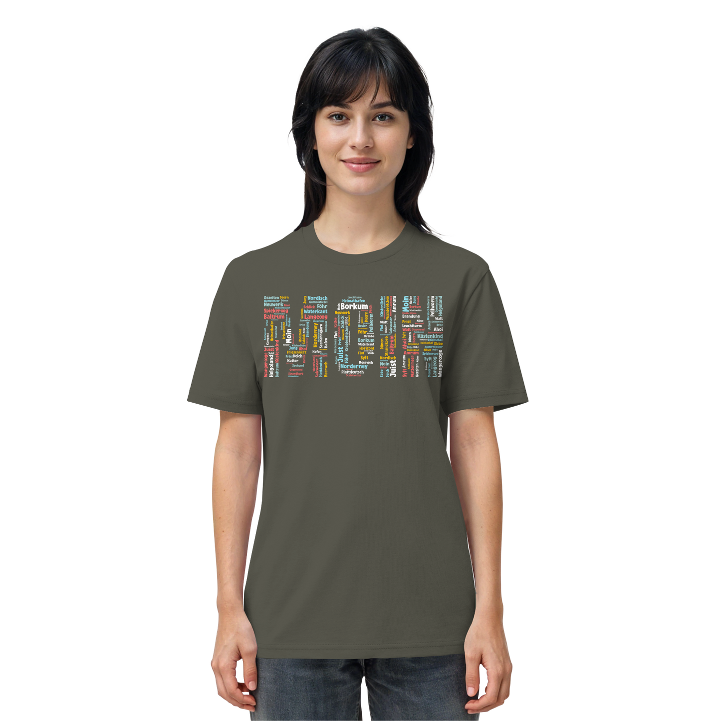 Moin Wortwolke | 100% Bio-Baumwolle | Unisex Shirt Premium