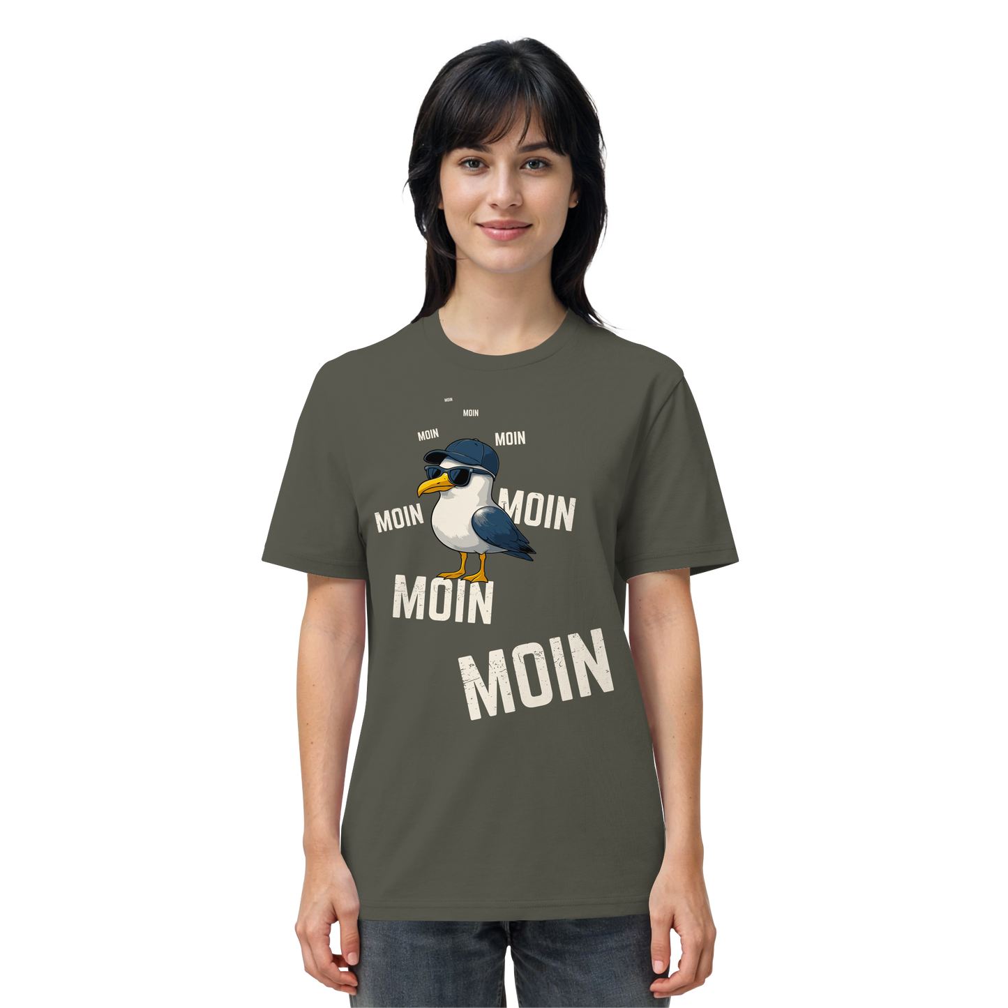 Moin Möwe | Maritimes Lebensgefühl | Unisex Shirt Premium