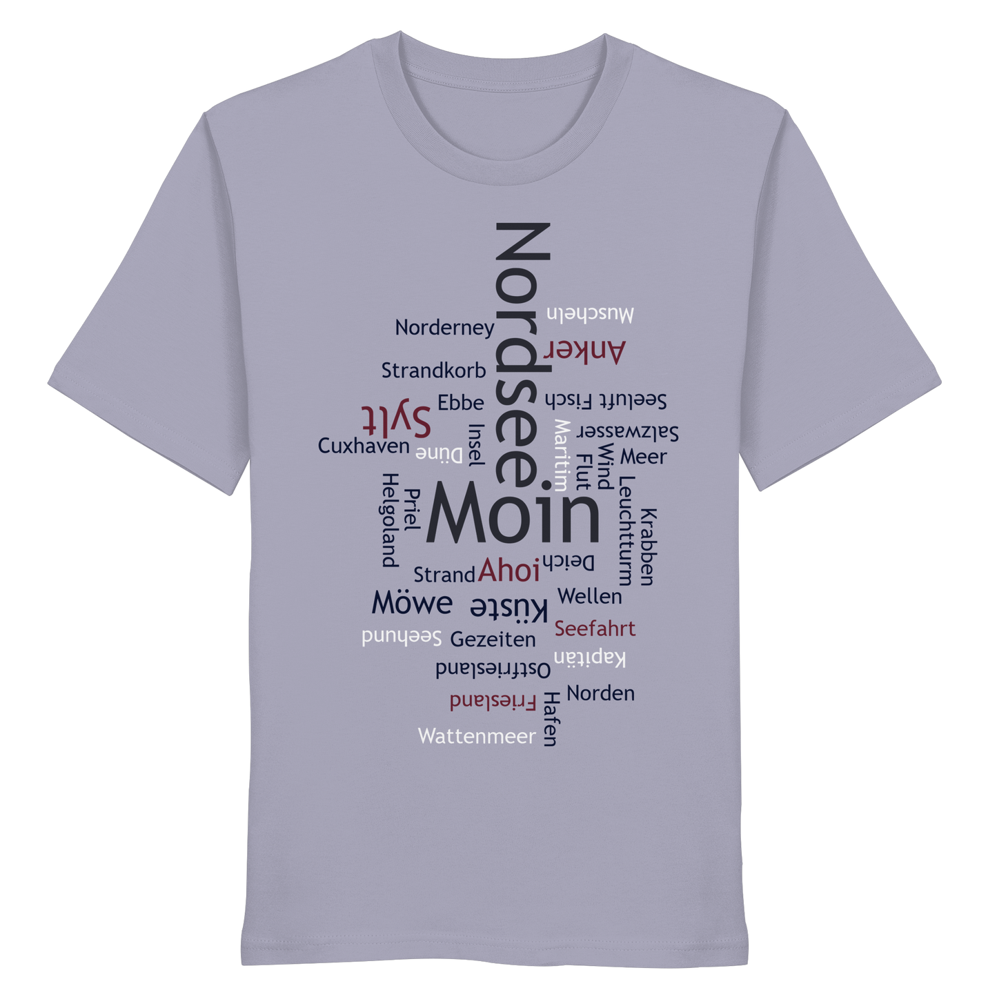 Nordsee Wortwolke | Meeresbrise spüren | Unisex Shirt Premium