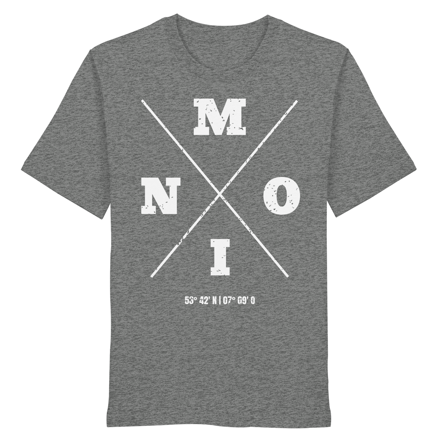 Moin Koordinaten | Heimat im Herzen | Unisex Shirt Premium
