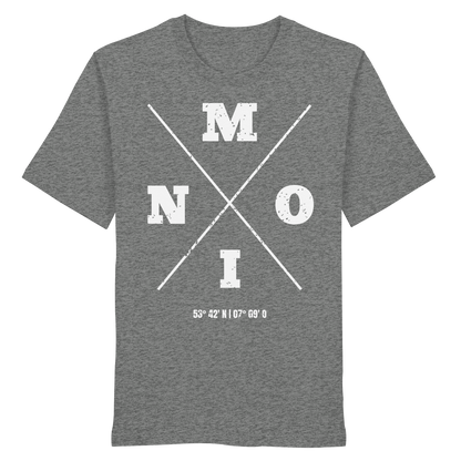 Moin Koordinaten | Heimat im Herzen | Unisex Shirt Premium
