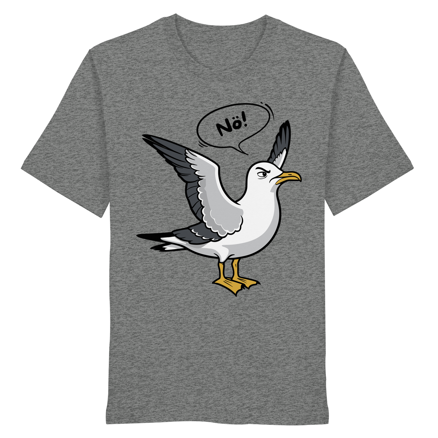 Möwe sagt Nö! | Küstenhumor | Unisex Shirt Premium