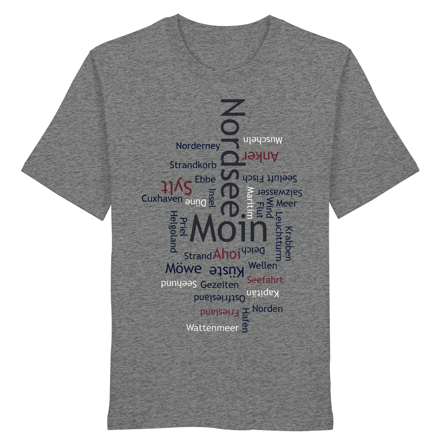 Nordsee Wortwolke | Meeresbrise spüren | Unisex Shirt Premium