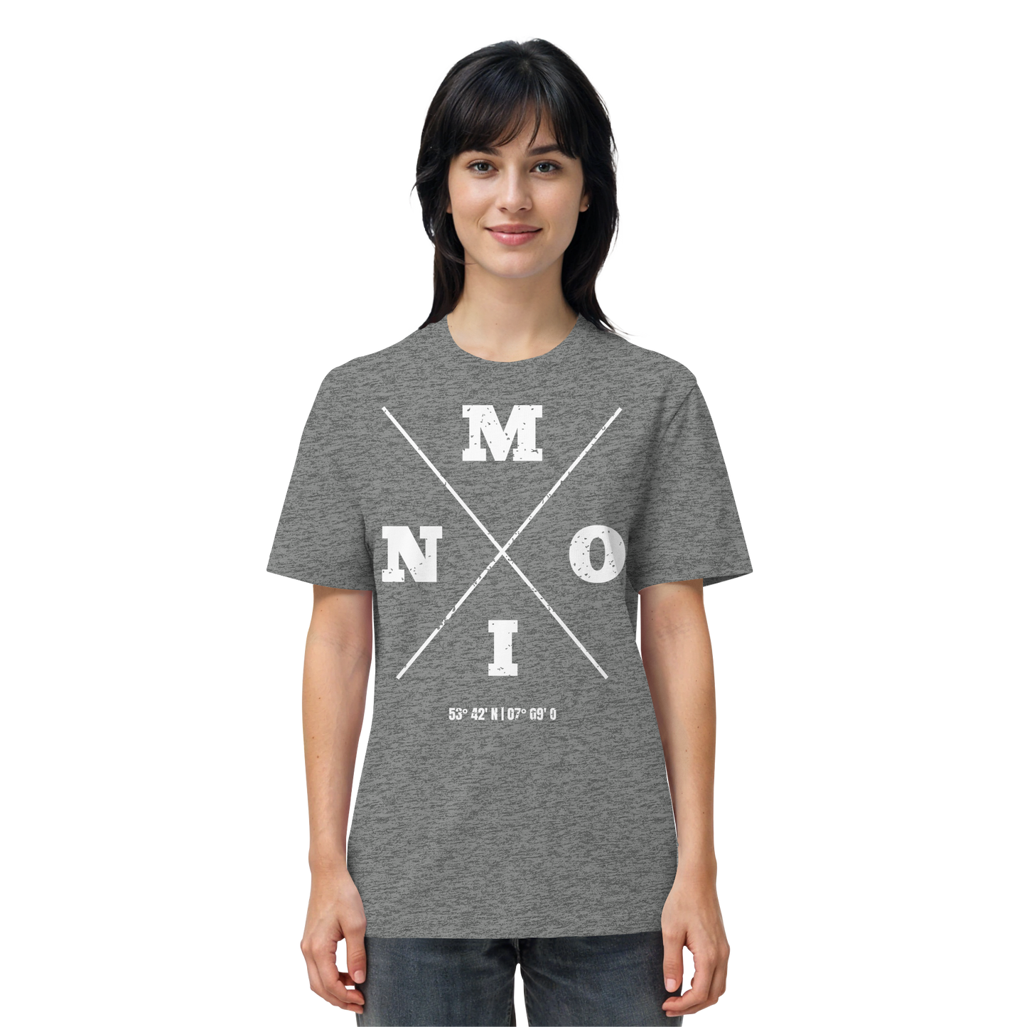 Moin Koordinaten | Heimat im Herzen | Unisex Shirt Premium