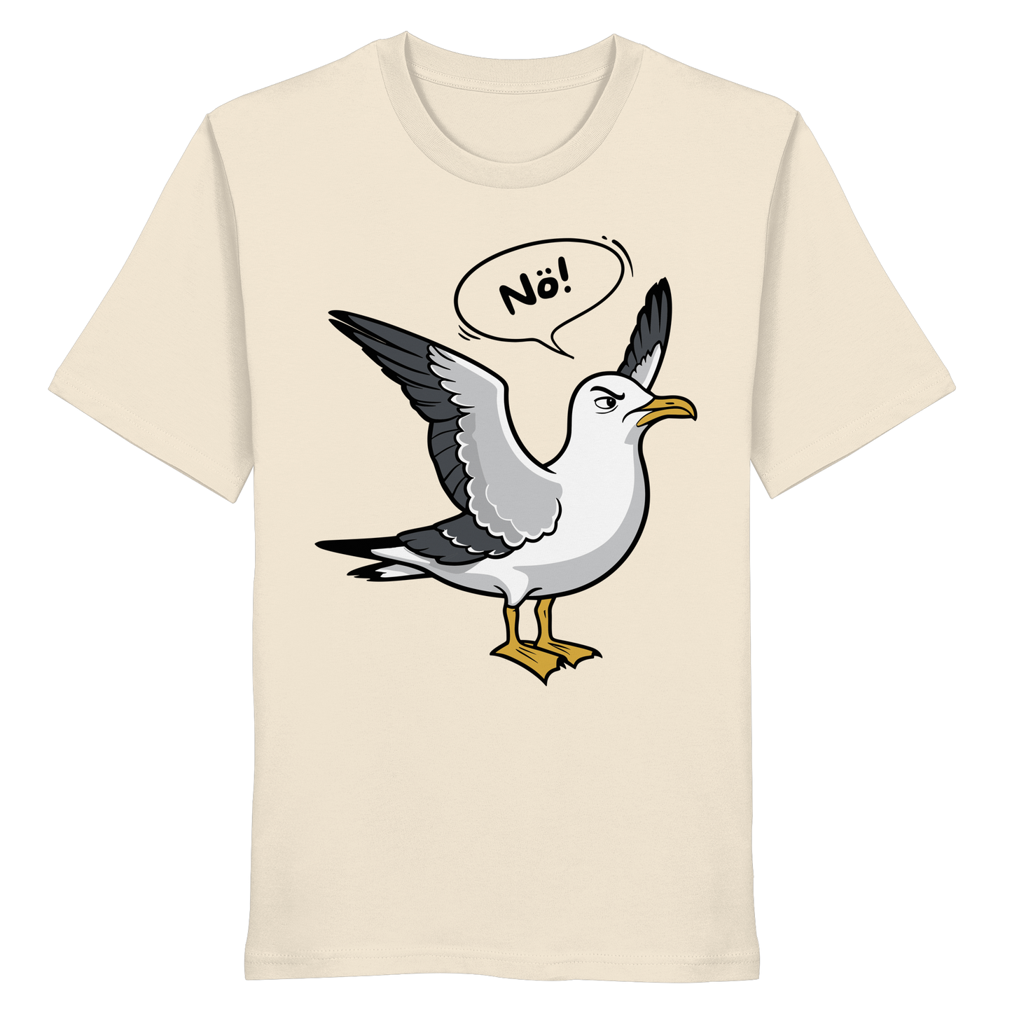 Möwe sagt Nö! | Küstenhumor | Unisex Shirt Premium