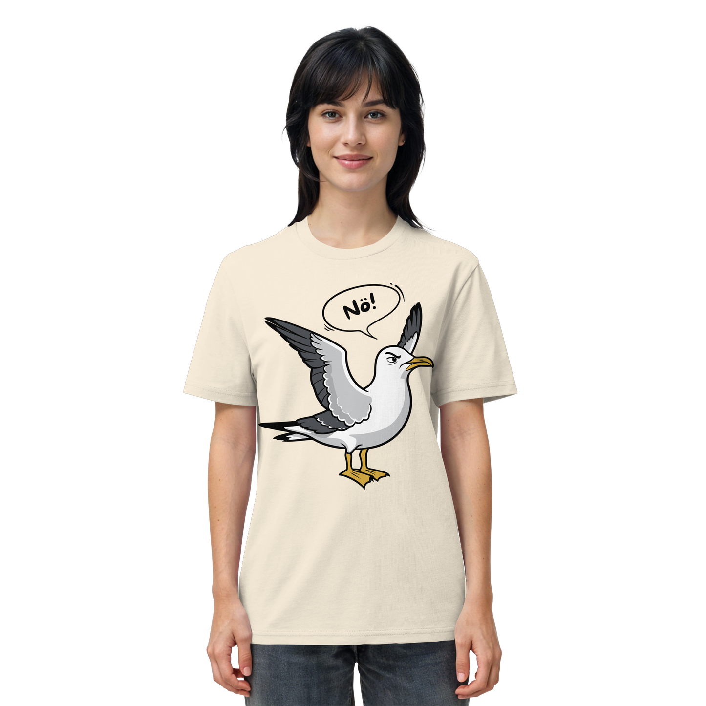 Möwe sagt Nö! | Küstenhumor | Unisex Shirt Premium