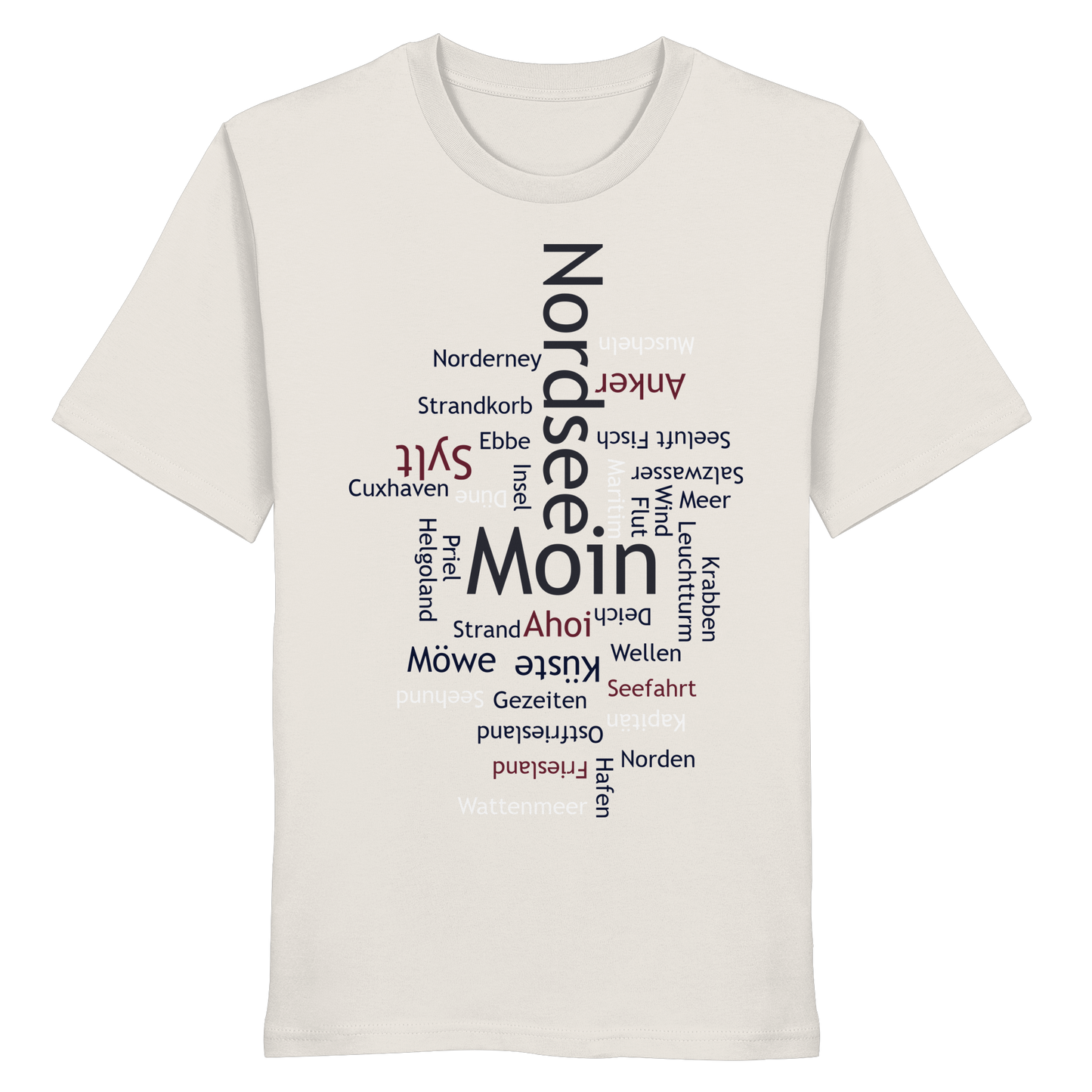 Nordsee Wortwolke | Meeresbrise spüren | Unisex Shirt Premium