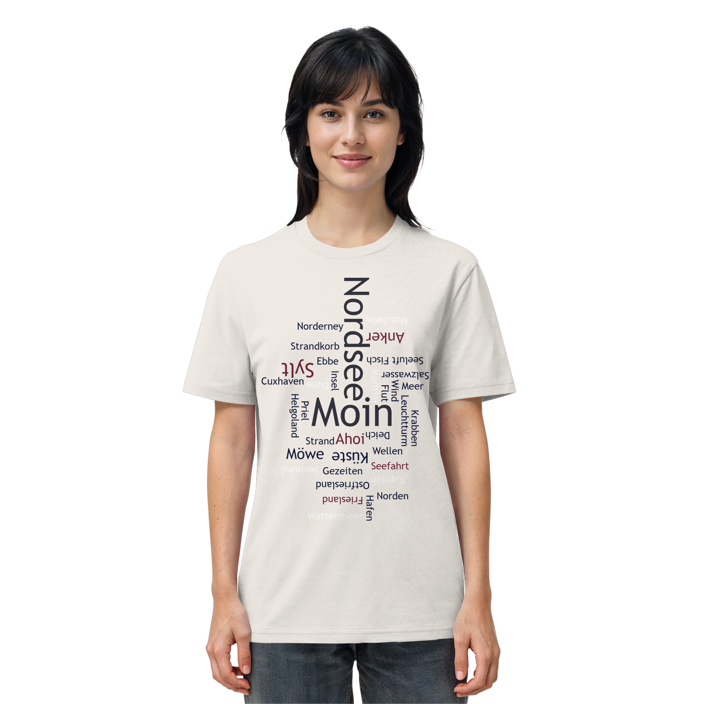 Nordsee Wortwolke | Meeresbrise spüren | Unisex Shirt Premium