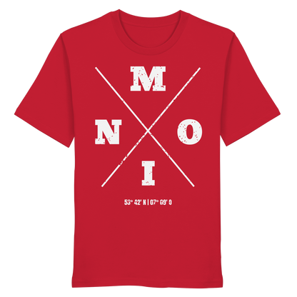 Moin Koordinaten | Heimat im Herzen | Unisex Shirt Premium