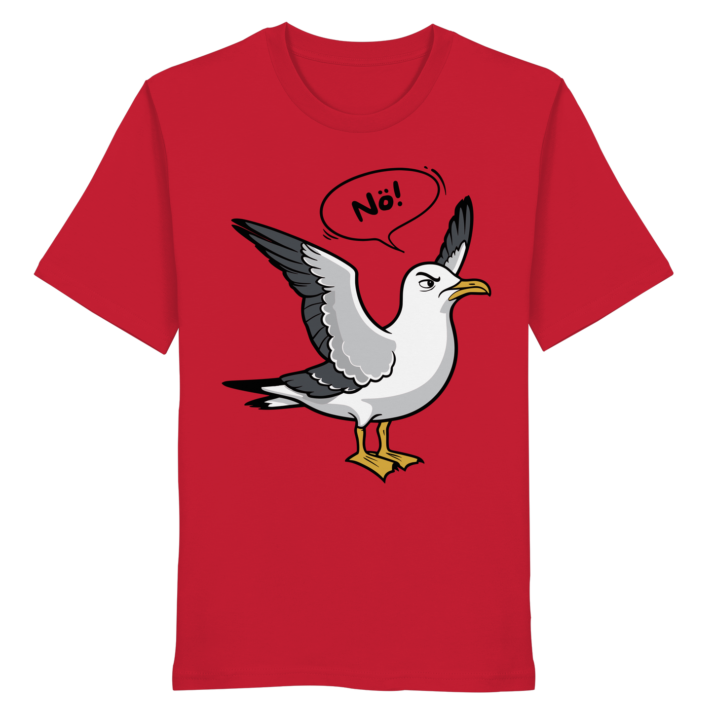 Möwe sagt Nö! | Küstenhumor | Unisex Shirt Premium