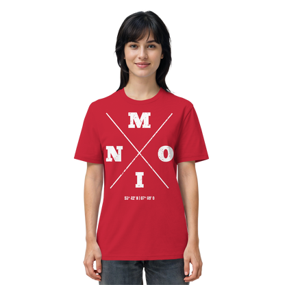 Moin Koordinaten | Heimat im Herzen | Unisex Shirt Premium