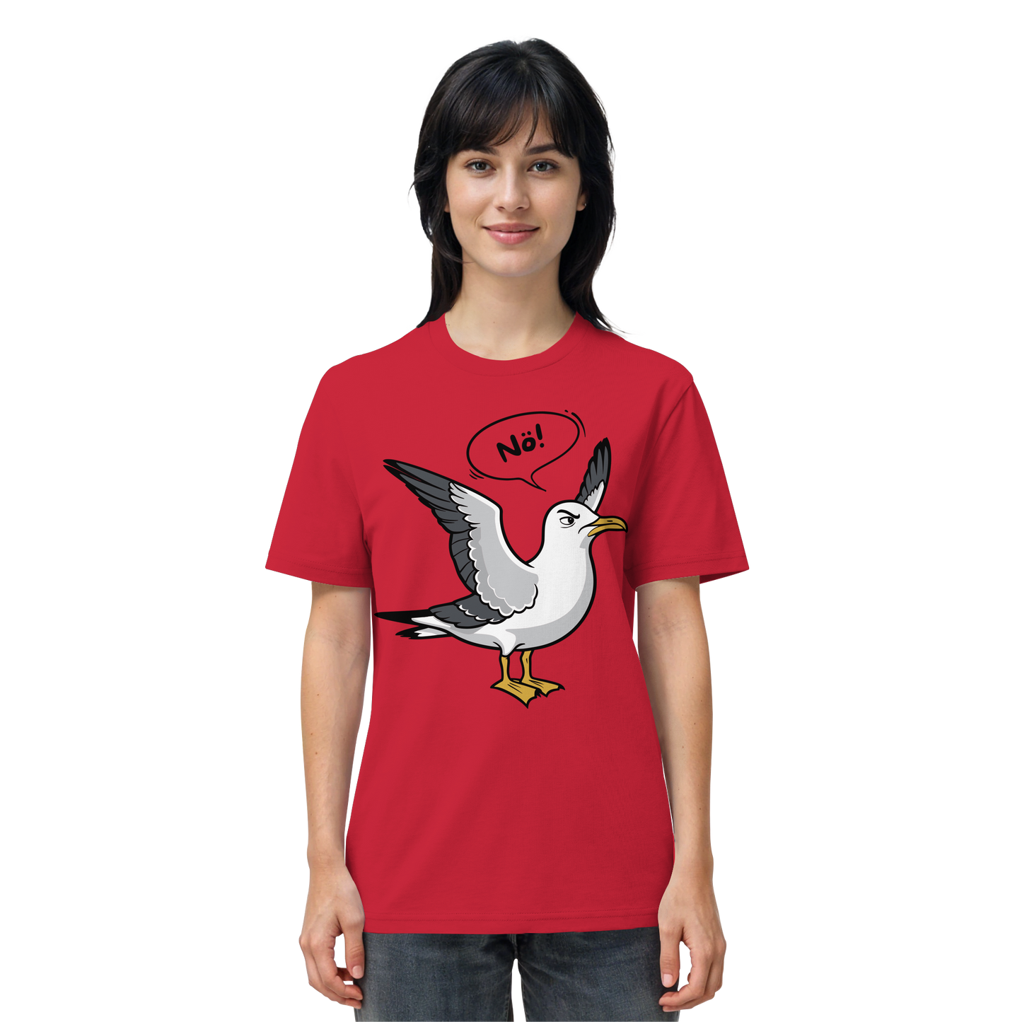 Möwe sagt Nö! | Küstenhumor | Unisex Shirt Premium