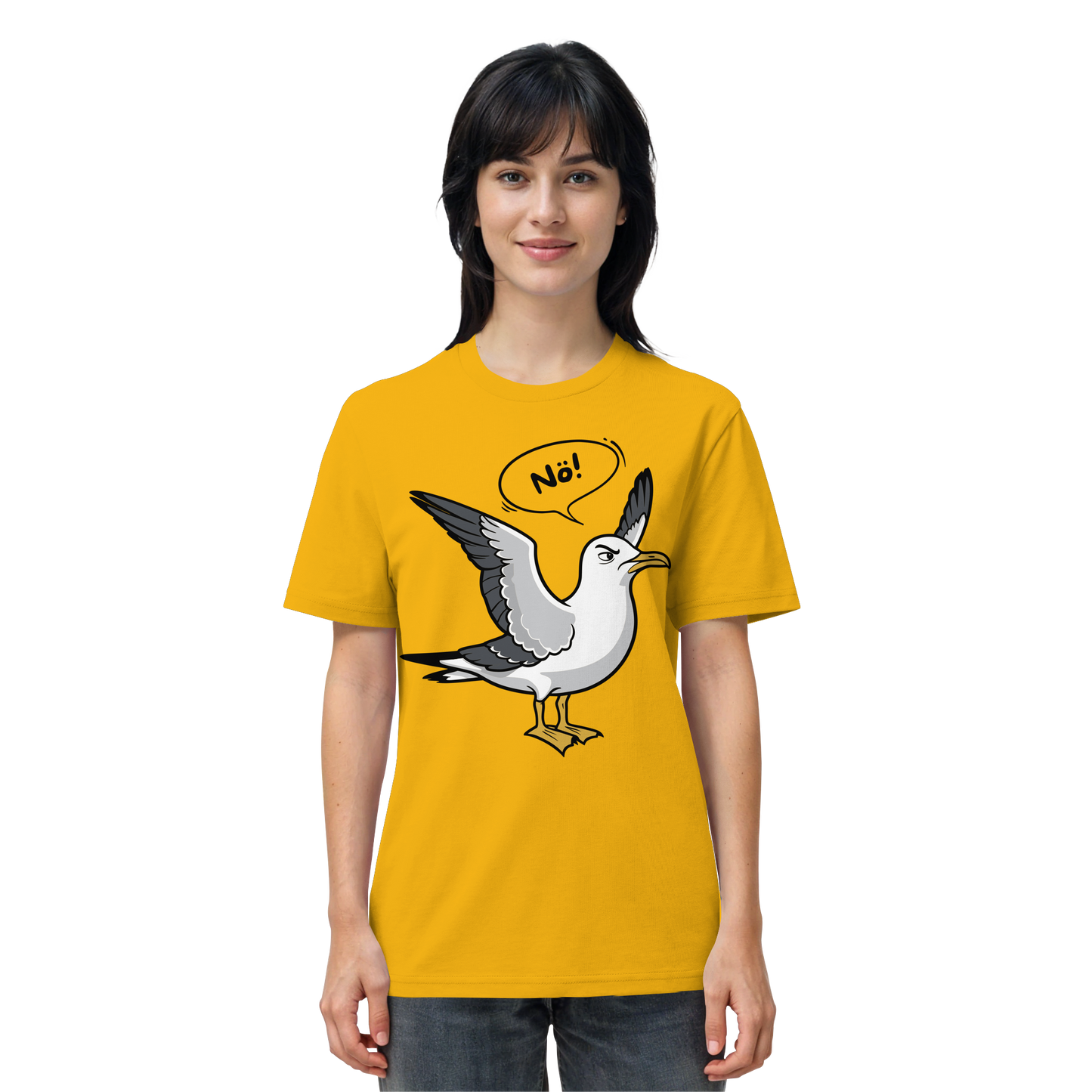 Möwe sagt Nö! | Küstenhumor | Unisex Shirt Premium