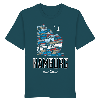 Hamburg  | Wortwolke | Unisex Shirt Premium