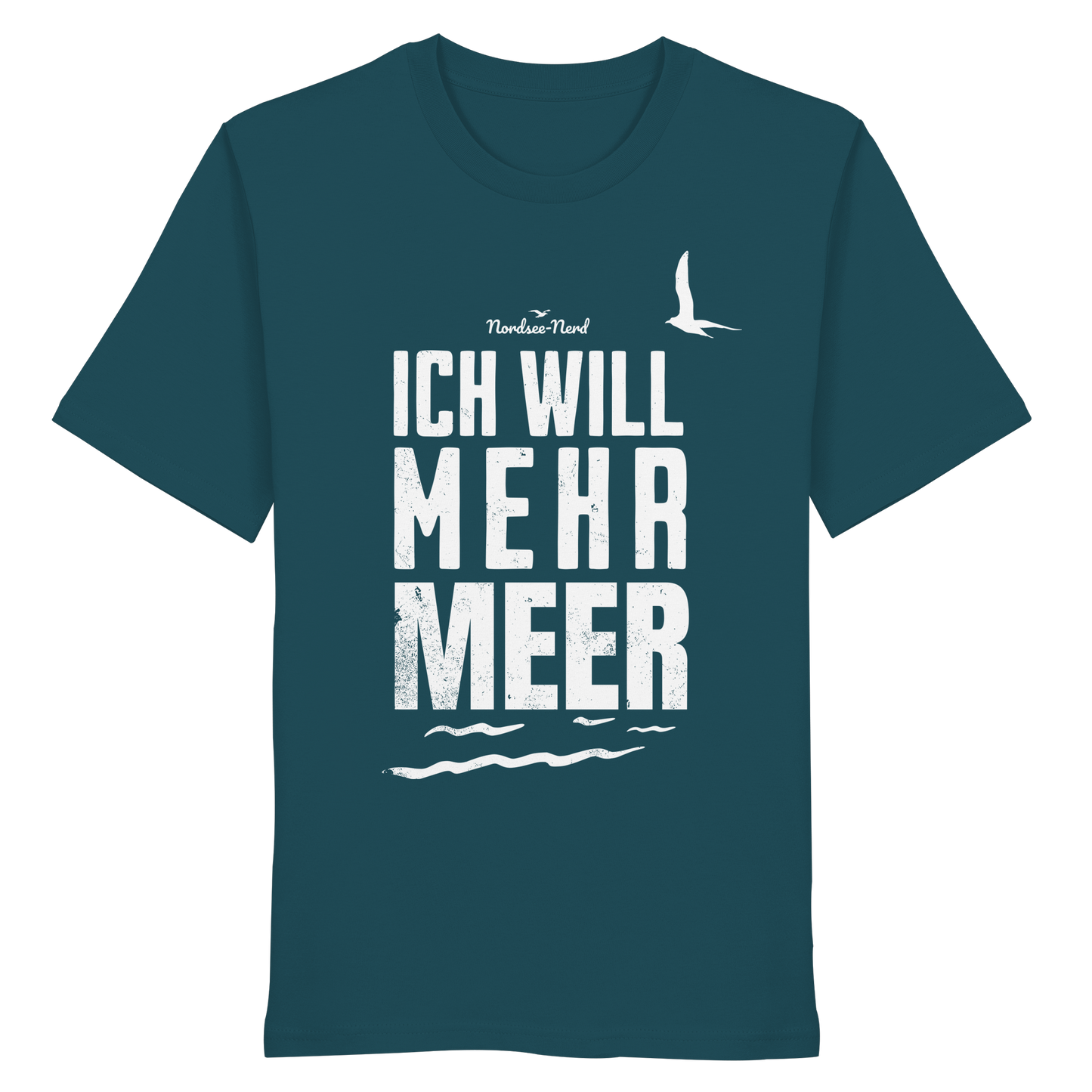 Ich will mehr Meer | Küstenhumor | Unisex Shirt Premium