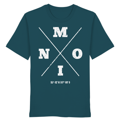 Moin Koordinaten | Heimat im Herzen | Unisex Shirt Premium