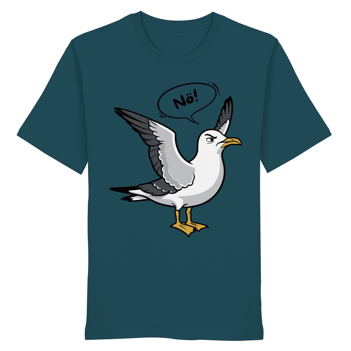 Möwe sagt Nö! | Küstenhumor | Unisex Shirt Premium