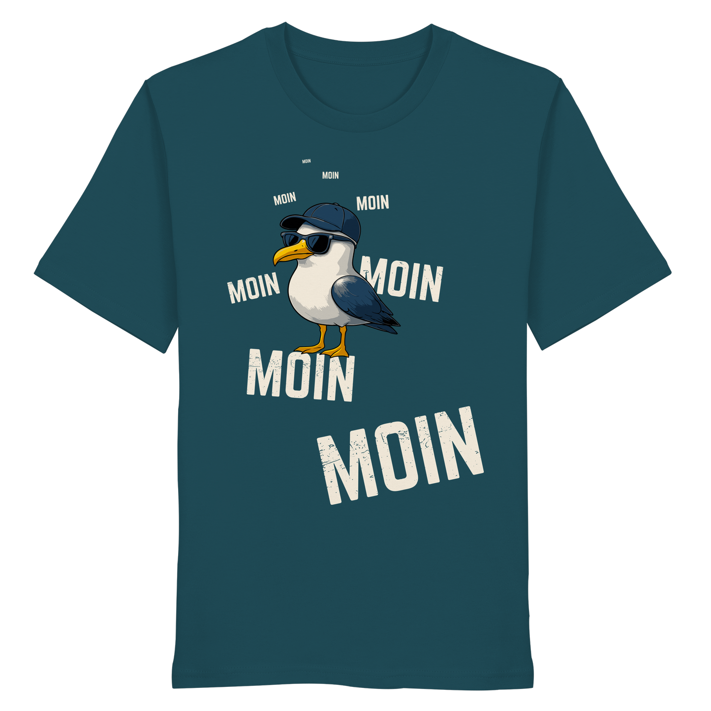 Moin Möwe | Maritimes Lebensgefühl | Unisex Shirt Premium