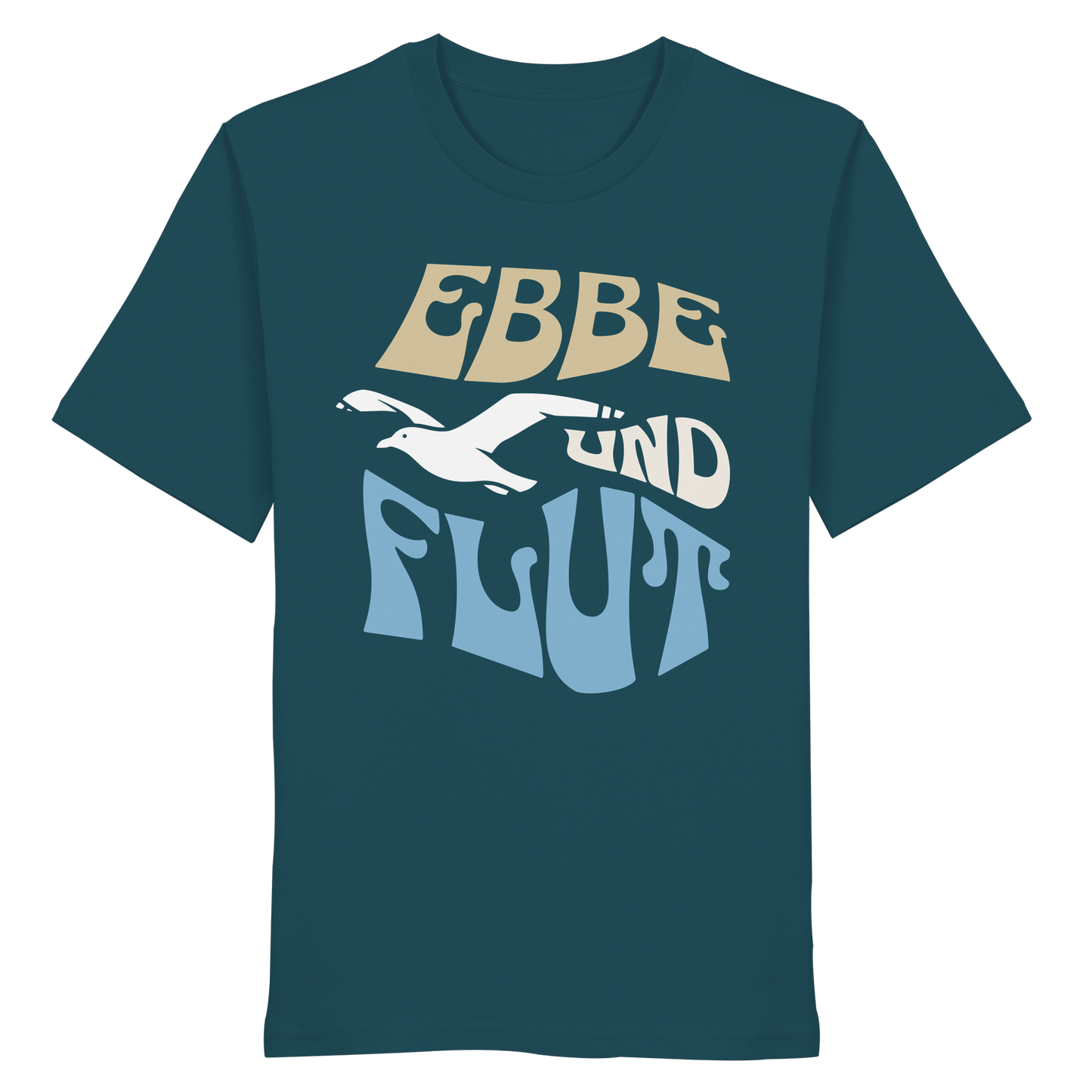 Ebbe & Flut Möwe | Unbeschwertheit genießen | Unisex Shirt Premium