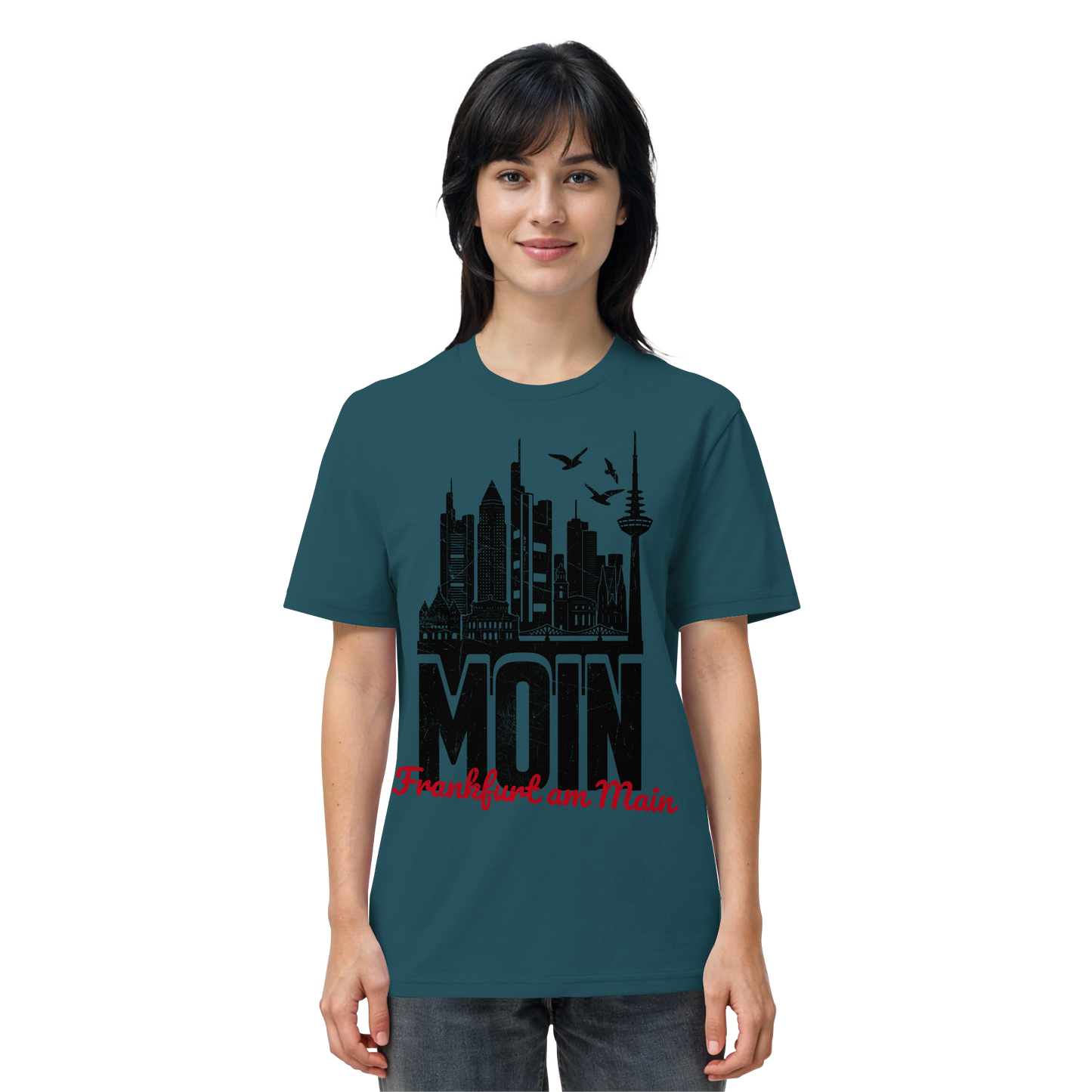 Moin Frankfurt am Main | Gruß von der Küste | Unisex Shirt Premium