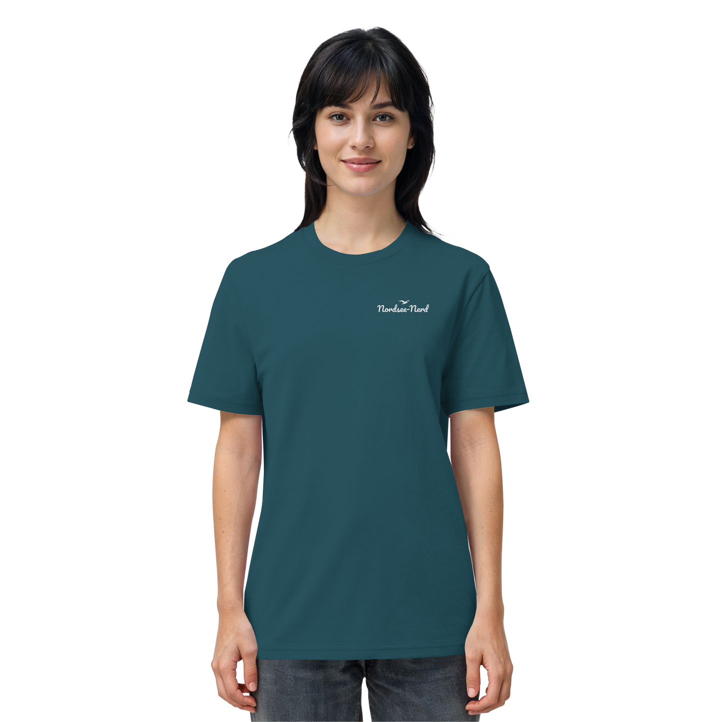 Nordsee-Nerd | Stick-Motiv | Unisex Shirt Premium