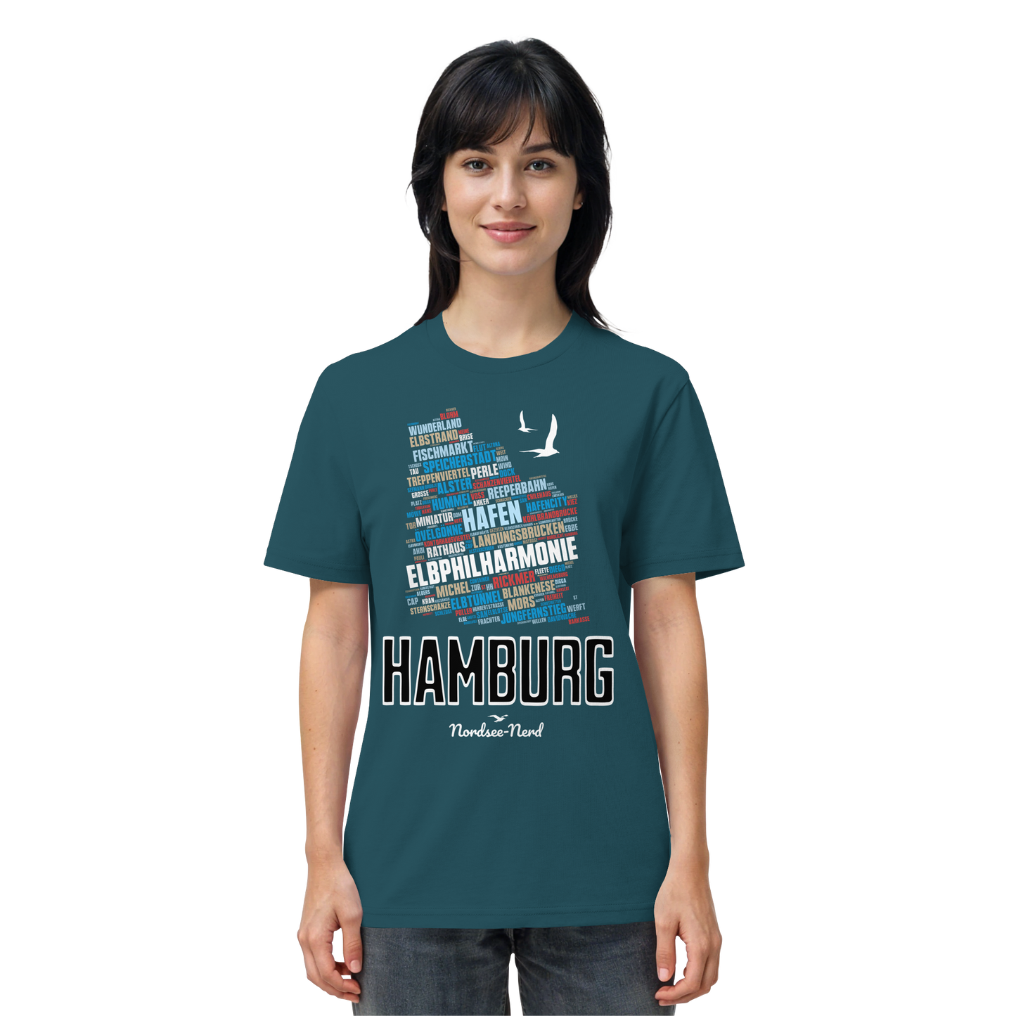 Hamburg  | Wortwolke | Unisex Shirt Premium