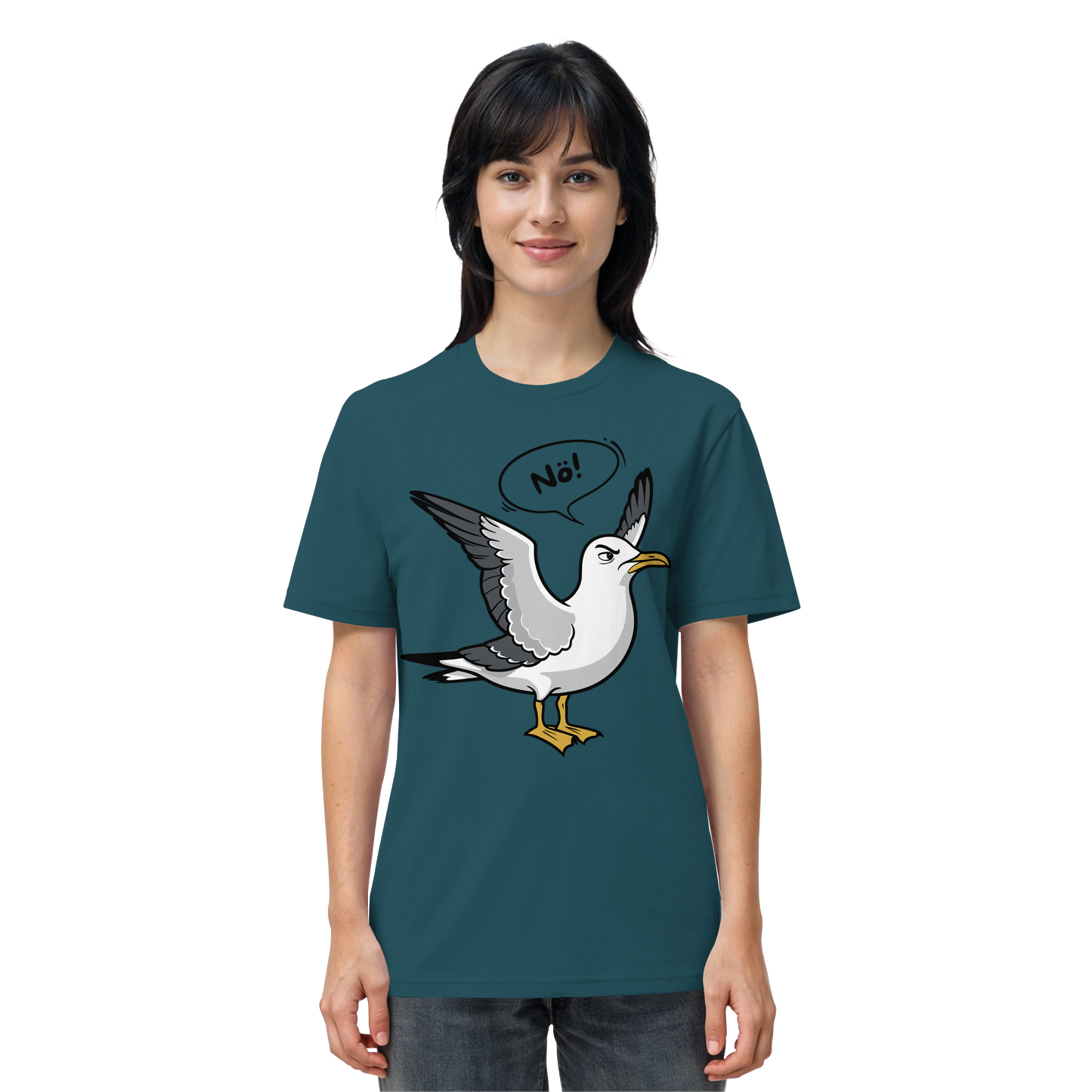 Möwe sagt Nö! | Küstenhumor | Unisex Shirt Premium