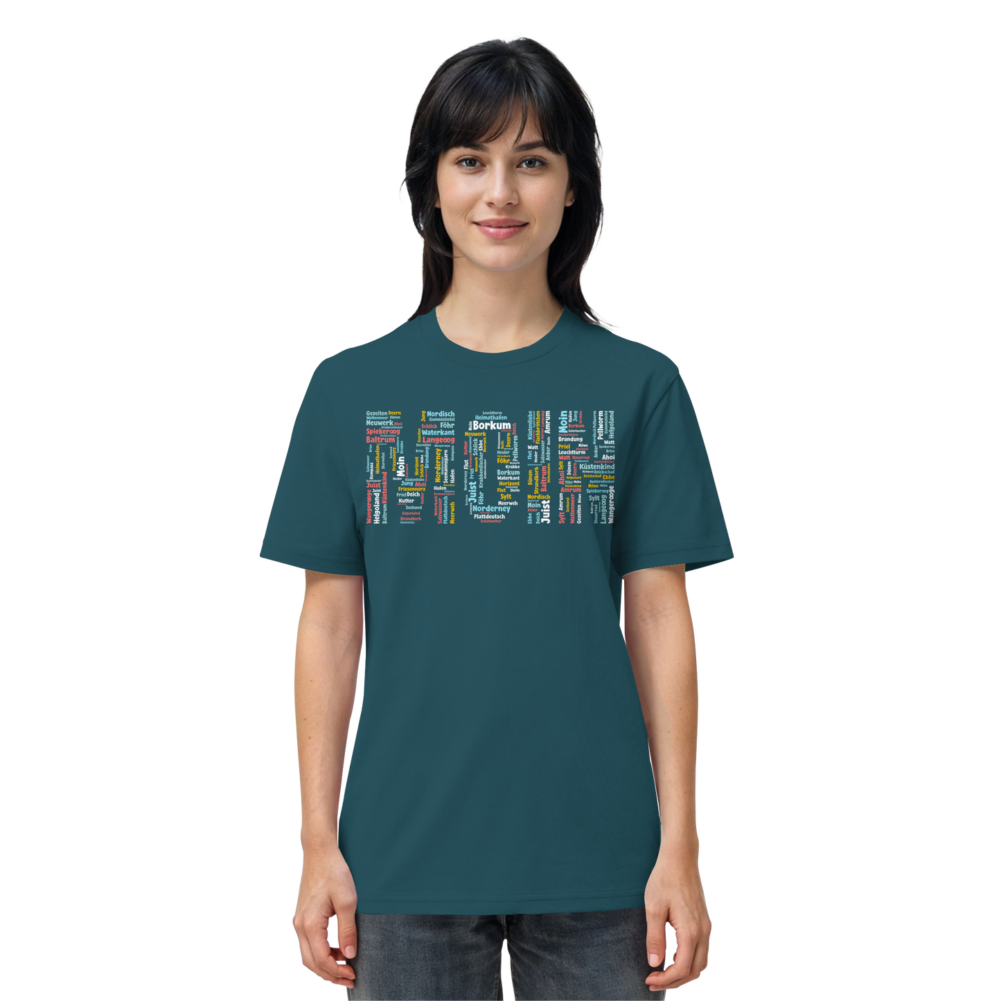Moin Wortwolke | 100% Bio-Baumwolle | Unisex Shirt Premium