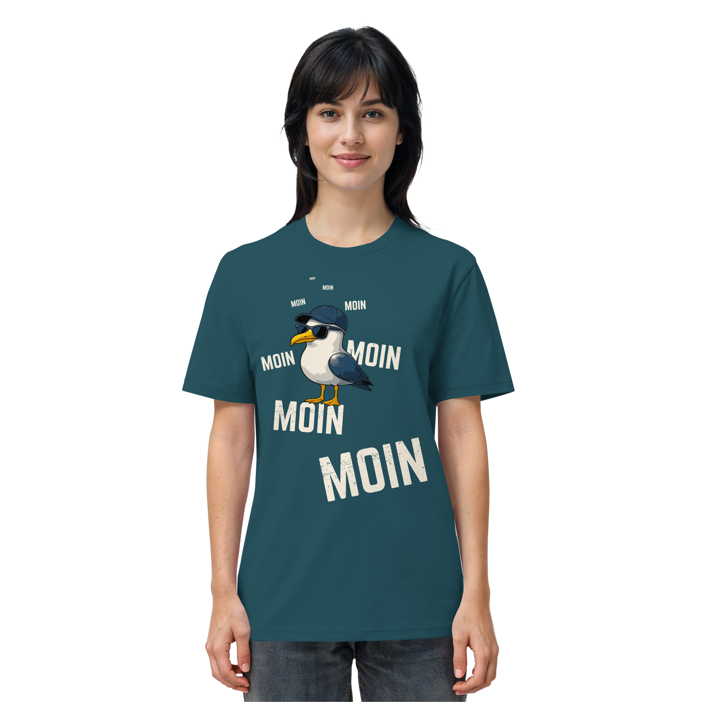 Moin Möwe | Maritimes Lebensgefühl | Unisex Shirt Premium