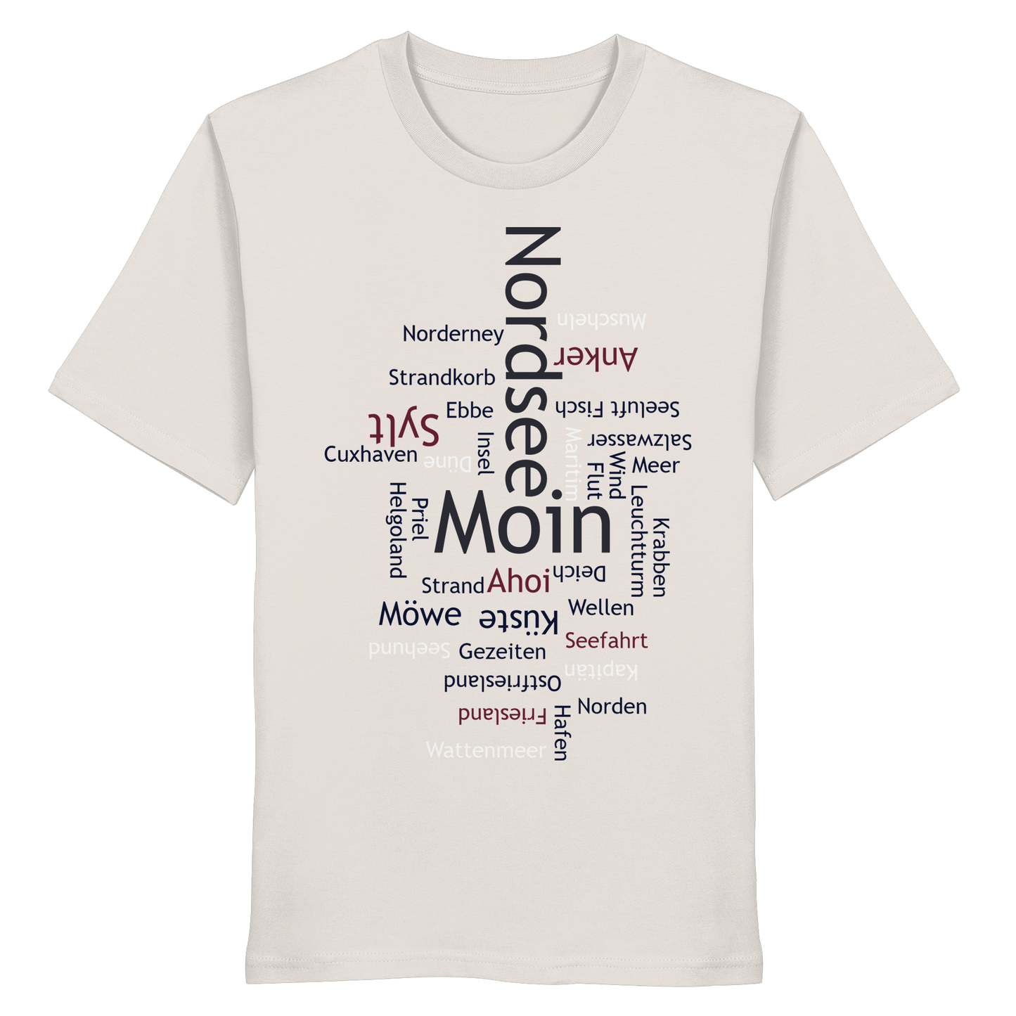 Nordsee Wortwolke | Meeresbrise spüren | Unisex Shirt Premium