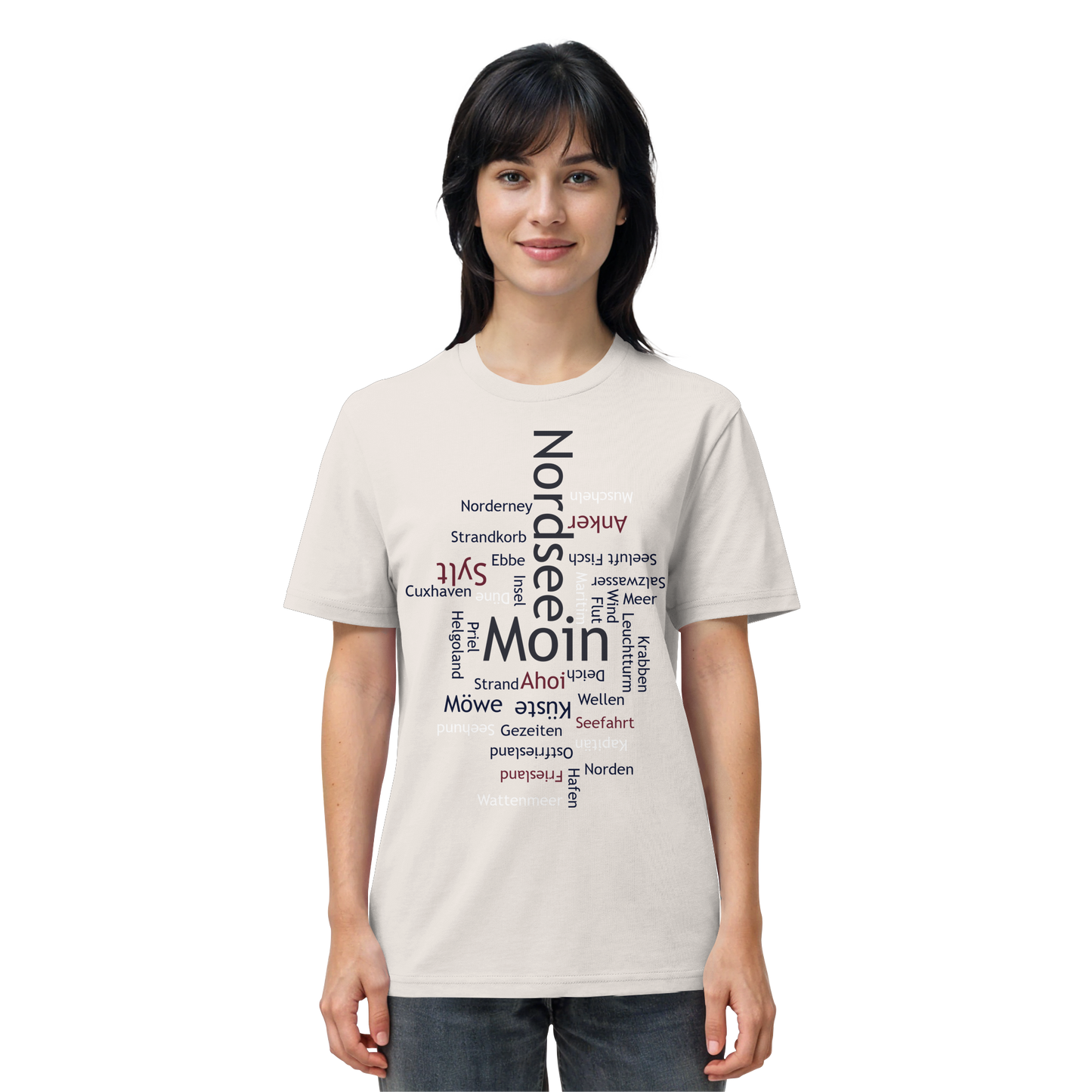 Nordsee Wortwolke | Meeresbrise spüren | Unisex Shirt Premium