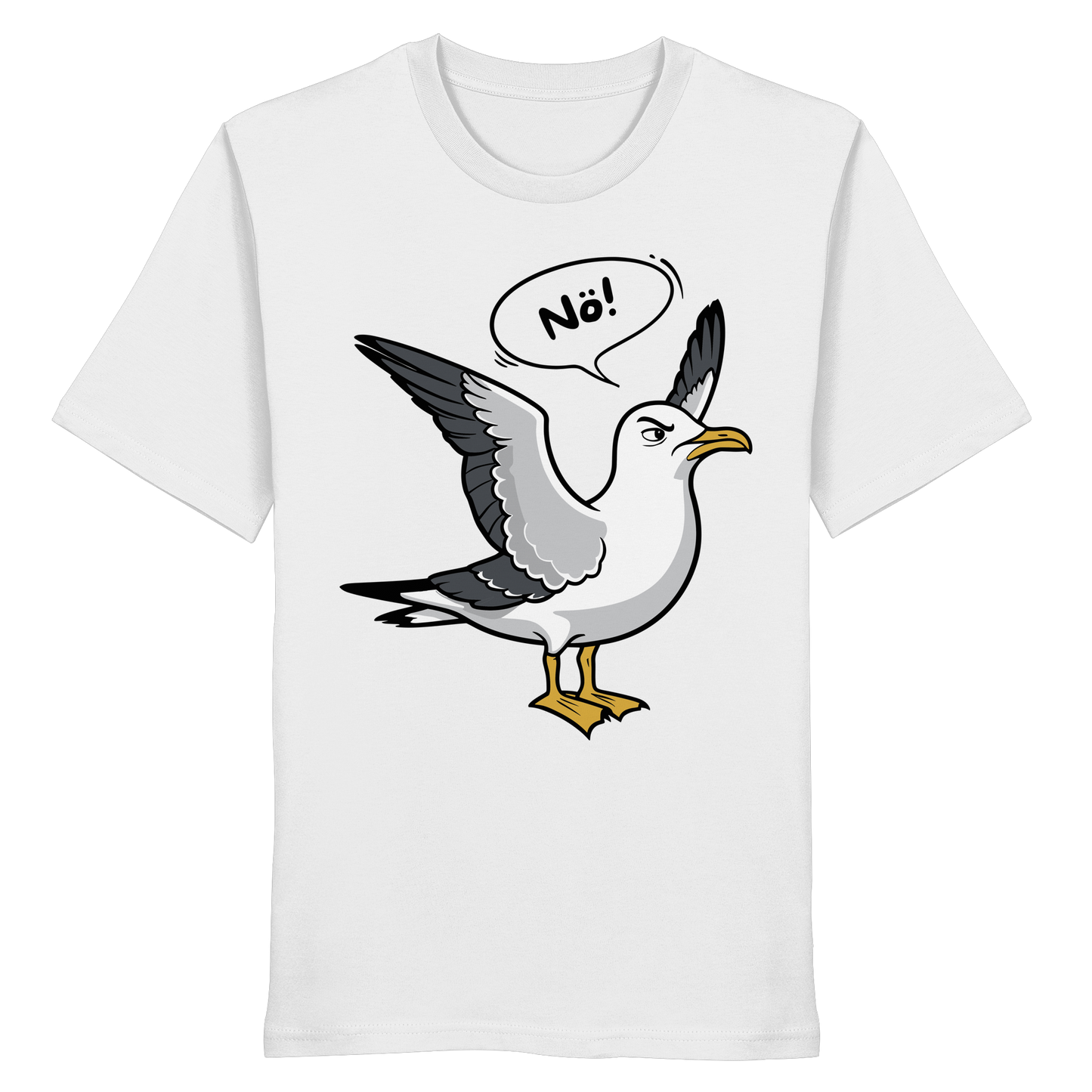 Möwe sagt Nö! | Küstenhumor | Unisex Shirt Premium