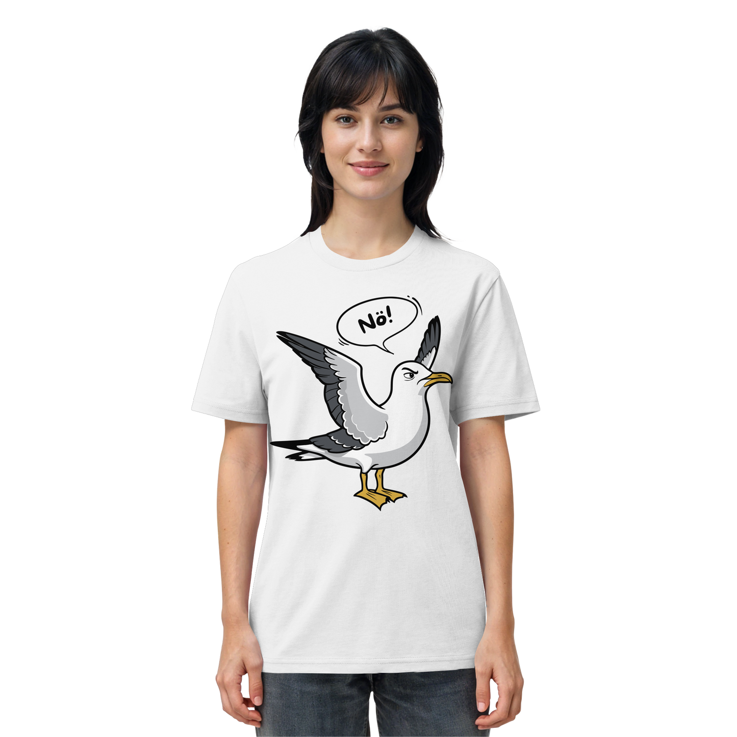 Möwe sagt Nö! | Küstenhumor | Unisex Shirt Premium
