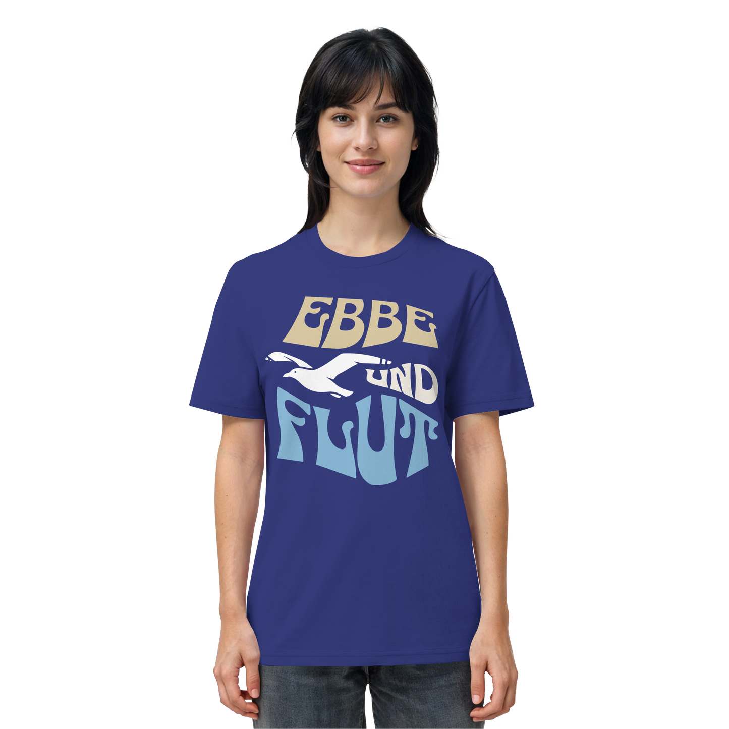 Ebbe & Flut Möwe | Unbeschwertheit genießen | Unisex Shirt Premium